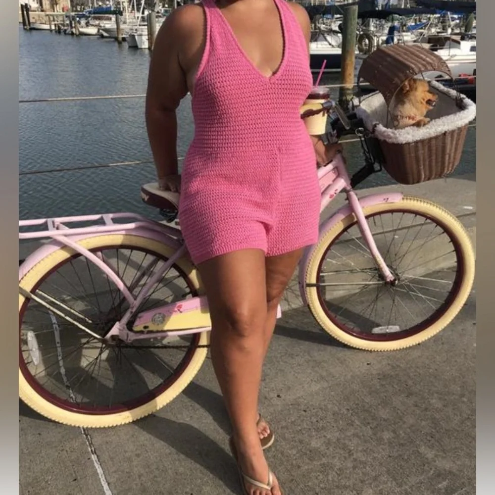 FREE PEOPLE Fauxchet Romper🌻✌🏾NWT - Picture 5 of 6